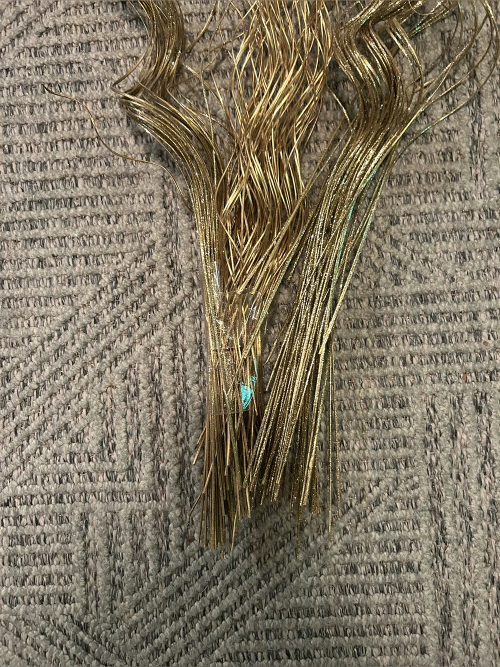 Gold Sparkly Spiraled Cottagecore Fairycore Boho Bohemian Hippie Faux Plants